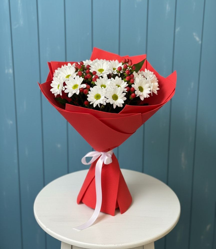 Букет цветов из: Хризантемы в Колосовке