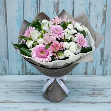 Букет цветов из:  Герберы, Альстромерии и Хризантемы #REPLACE_PRED# Колосовке