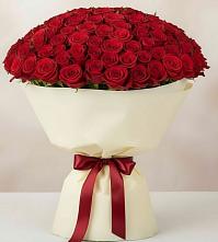Букет 101 Красная роза Милано в Колосовке