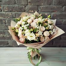 Букет цветов из:  Альстромерии, Розы и Хризантемы #REPLACE_PRED# Колосовке