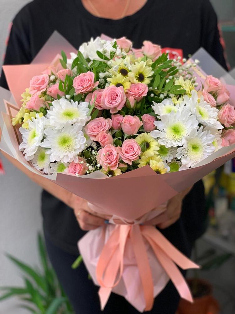 Букет цветов из: Розы и Хризантемы в Колосовке