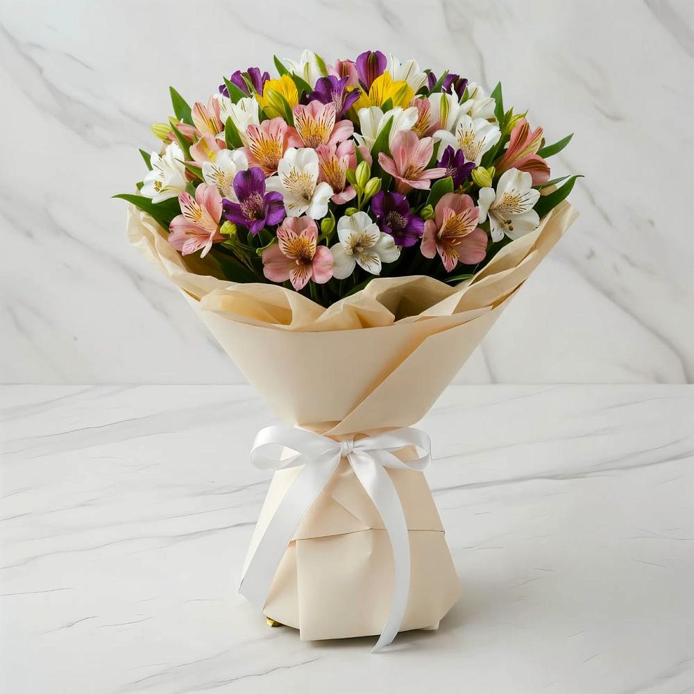 Букет цветов из: Альстромерии в Колосовке