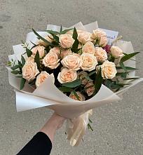 Букет Кремовые розы Латте в Колосовке