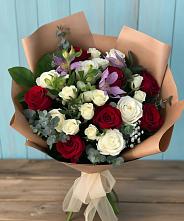 Букет цветов из:  Розы и Альстромерии в Колосовке