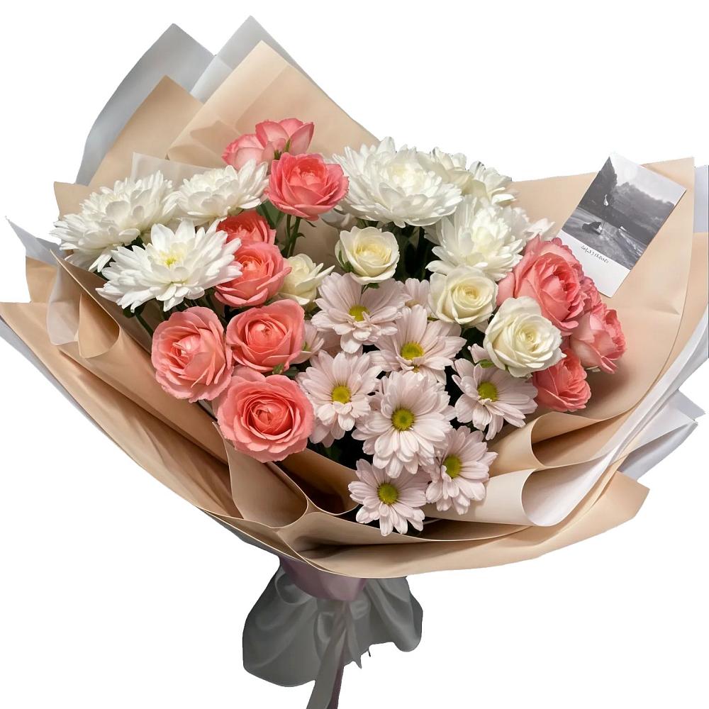 Букет цветов из: Розы и Хризантемы в Колосовке