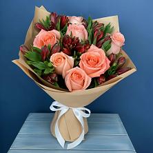 Букет цветов из:  Розы и Альстромерии в Колосовке
