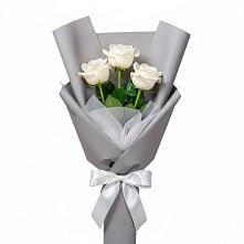 Букет 3 белые розы #REPLACE_PRED# Колосовке