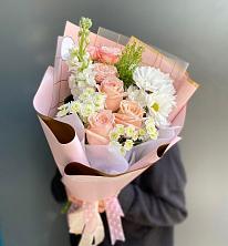 Букет цветов из:  Хризантемы и Розы в Колосовке