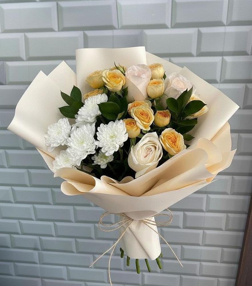 Букет цветов из: Розы и Хризантемы в Колосовке