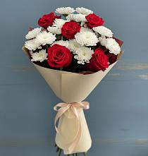 Букет цветов из:  Розы и Хризантемы в Колосовке
