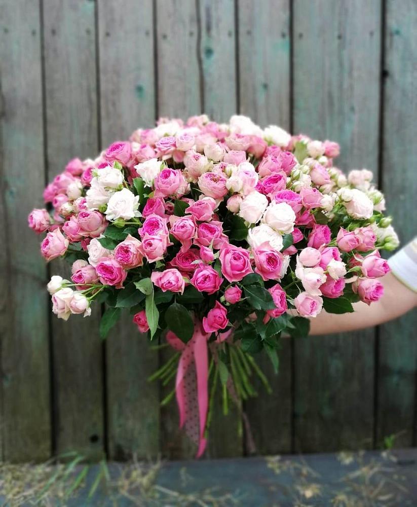 Букет Розовые кустовые розы Натали и Лав Лидия в Колосовке