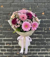 Букет цветов из:  Герберы и Хризантемы в Колосовке