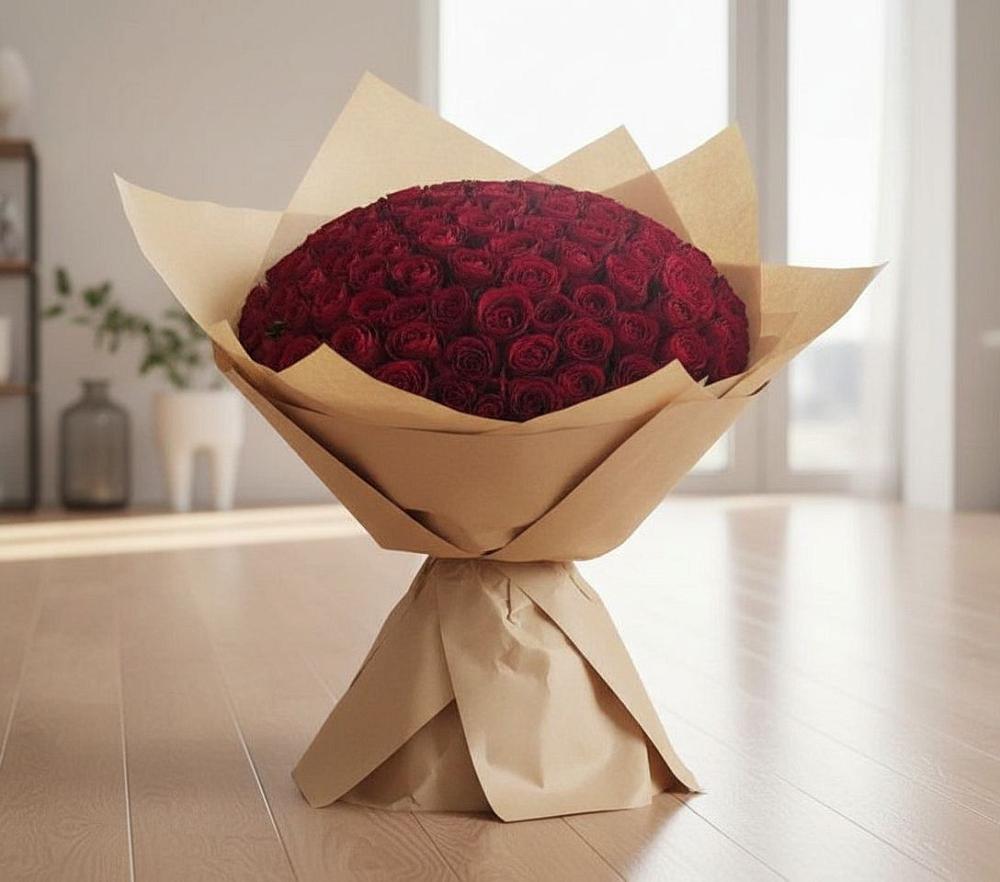 Букет 101 Красная роза в Колосовке