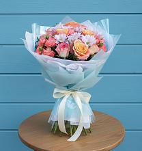 Букет цветов из:  Хризантемы и Розы в Колосовке