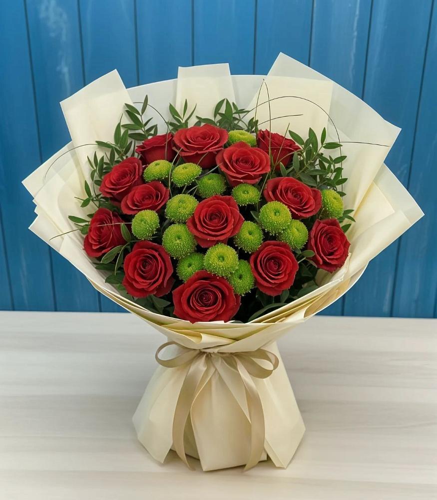 Букет цветов из: Розы и Хризантемы в Колосовке