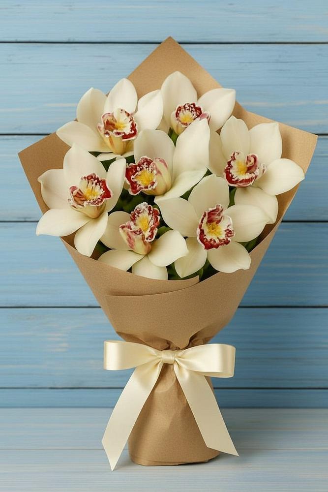 Букет цветов из: Орхидеи и Розы в Колосовке