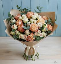 Букет цветов из:  Альстромерии и Розы в Колосовке