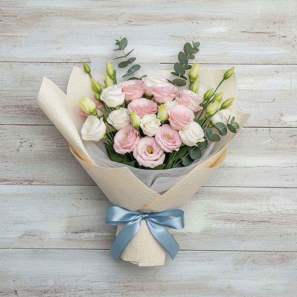 Букет цветов из: Лизиантусы в Колосовке